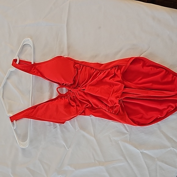 Ralph Lauren brick red sculpting one piece swimsuit bathing sz 4 - Picture 1 of 7